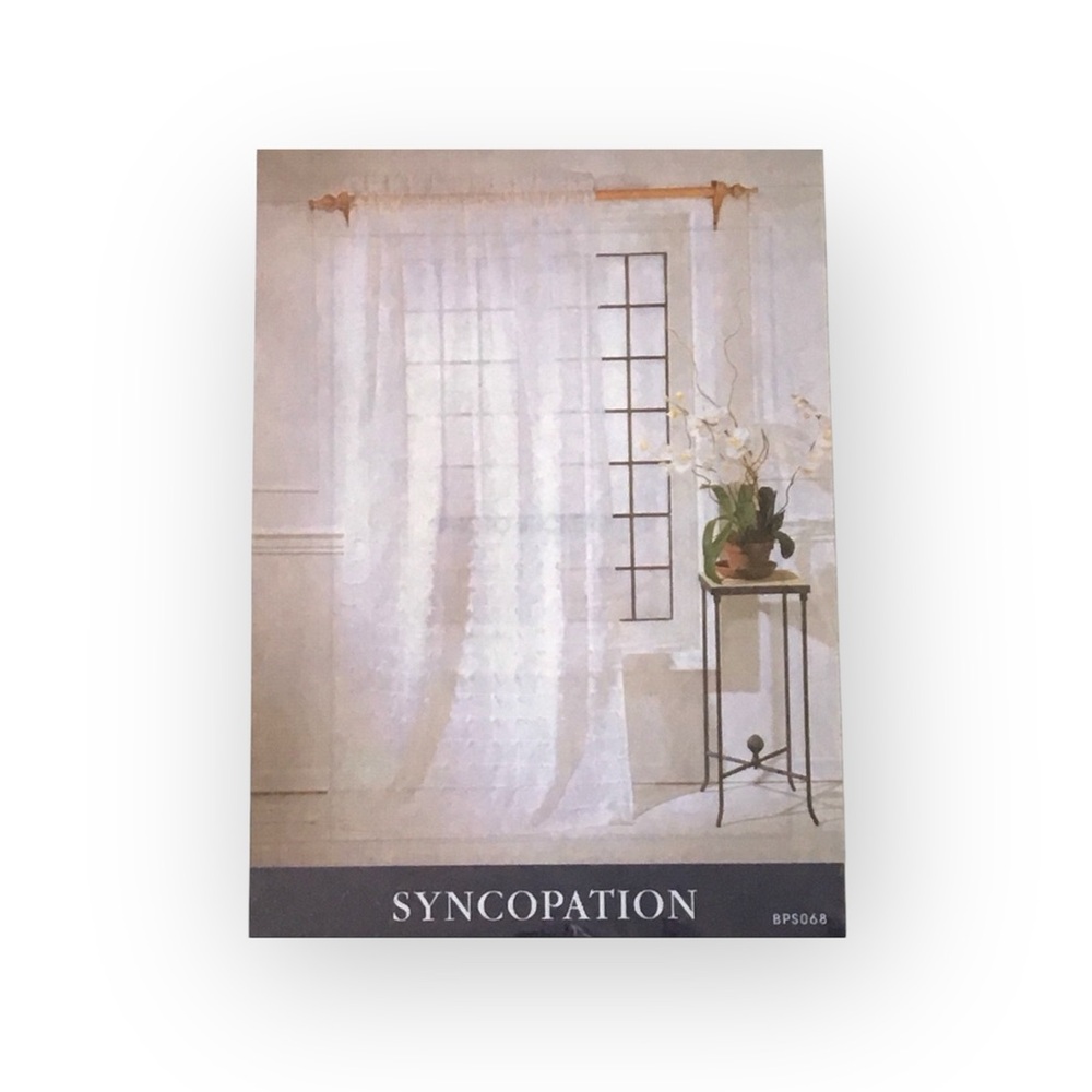 new Boho Chic ✶ Set 2 Rod Pocket Panel Curtains ✶ Semi Sheer Natural ✶ 40” x 84” - Picture 9 of 15